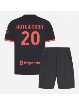 Otroški Nogometna dresi replika AC Milan Omari Hutchinson #20 Tretji 2026-27 Kratek rokav (+ hlače)